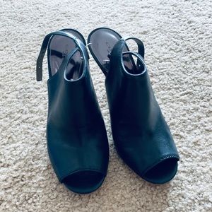 Coach open toe slingback bootie(size 7.5)